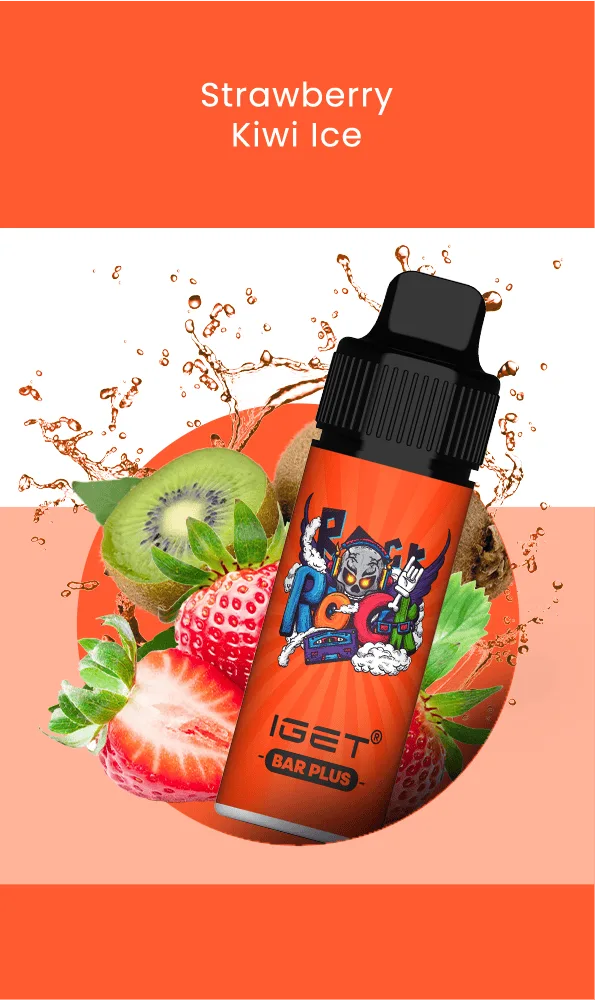 IGET BAR PLUS (6000 PUFFS) Strawberry Kiwi Ice IGET BAR PLUS (6000 PUFFS) Strawberry Kiwi Ice