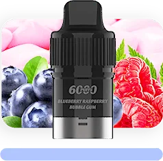 IGET BAR PLUS POD (6000 PUFFS)Blueberry Raspberry Bubble Gum