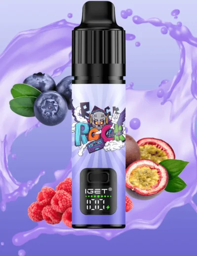 IGET BAR PLUS S3 (10000 PUFFS) Passion Fruit Blueberry Raspberry