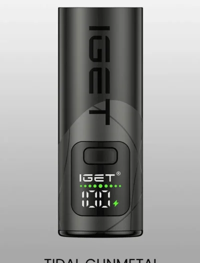 IGET BAR PLUS S3 Device (10000 PUFFS) TIDAL GUNMETALIGET