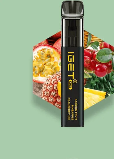 IGET KING (2600 PUFFS) Passion Fruit Pineapple Cranberry Ice