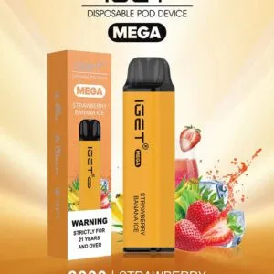 IGET Mega Strawberry Banana Ice (3000 Puffs)IGET Mega Strawberry Banana Ice (3000 Puffs)